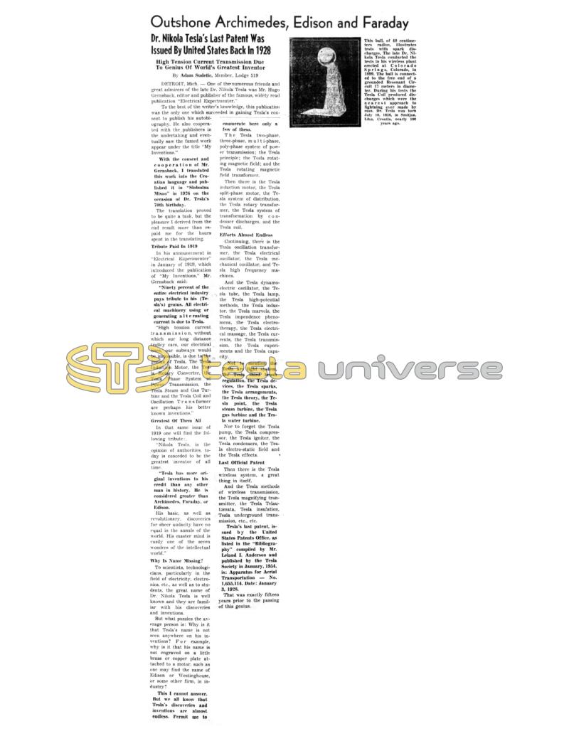 Preview of Outshone Archimedes, Edison and Faraday article