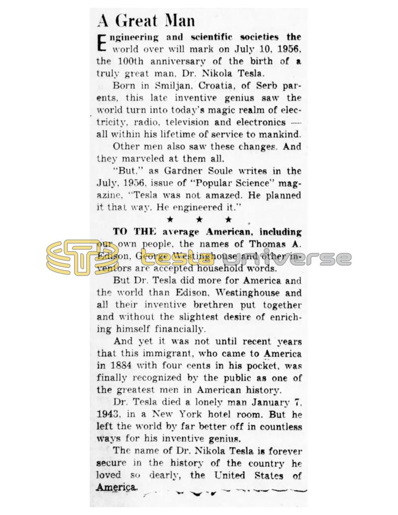 Preview of A Great Man article