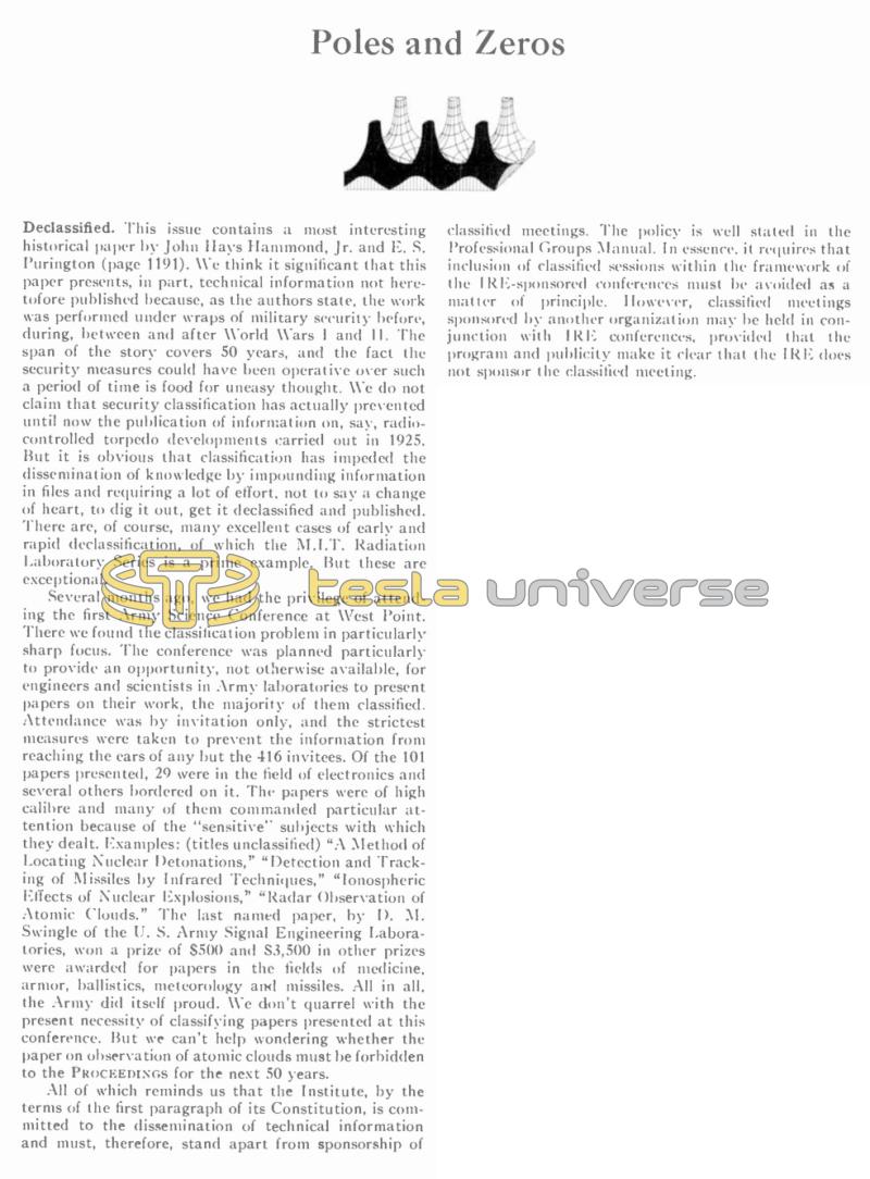 Preview of Poles and Zeroes - Declassified article