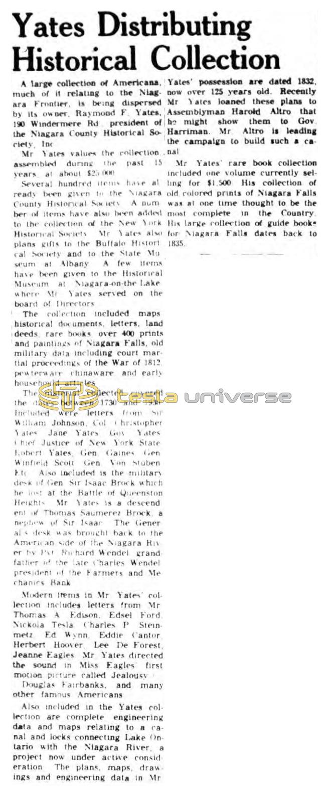 Preview of Yates Distributing Historical Collection article