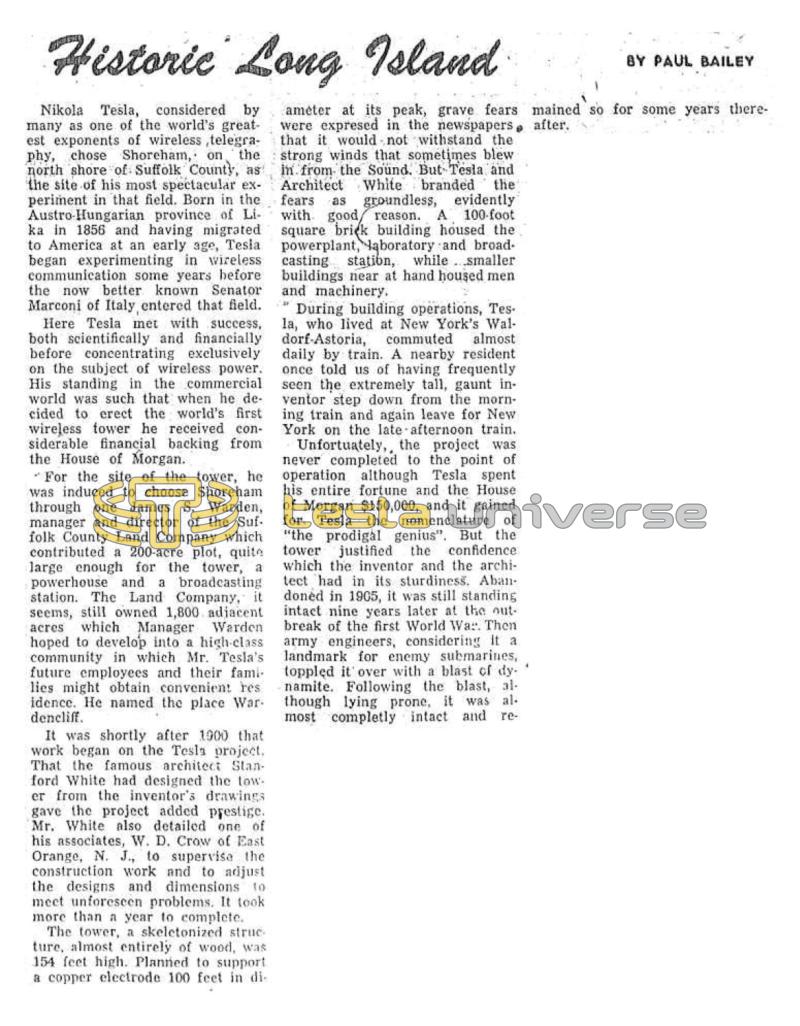 Preview of Historic Long Island article