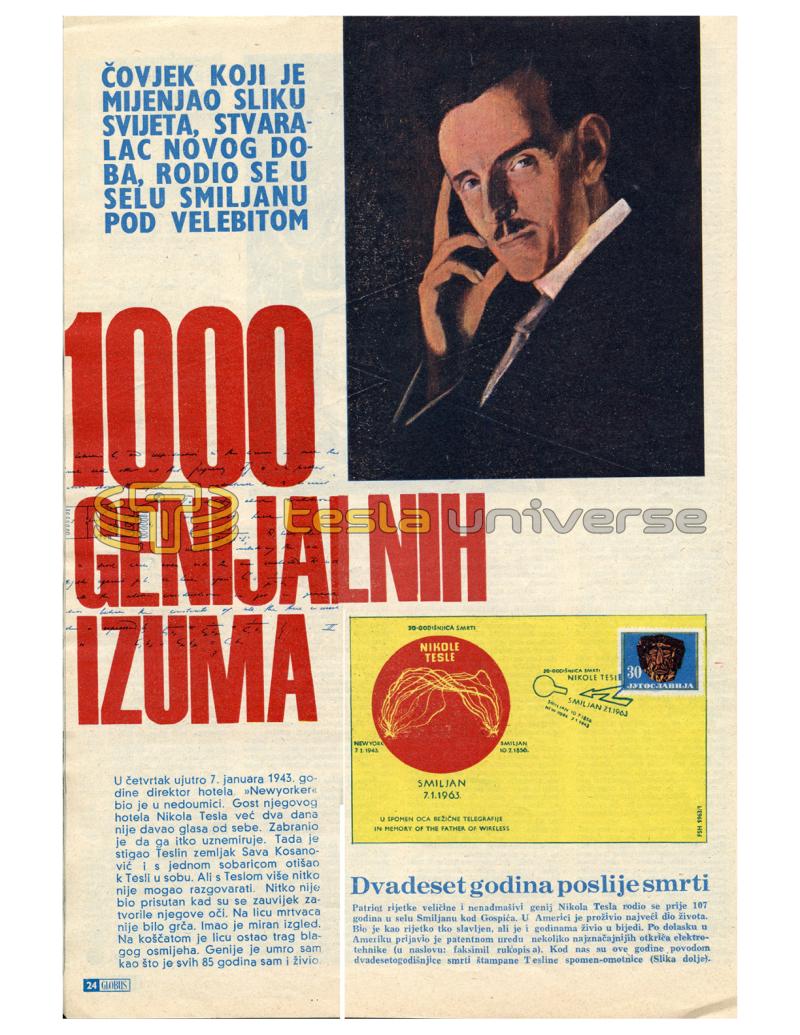 Preview of Nikola Tesla - 1000 Ingenious Inventions article