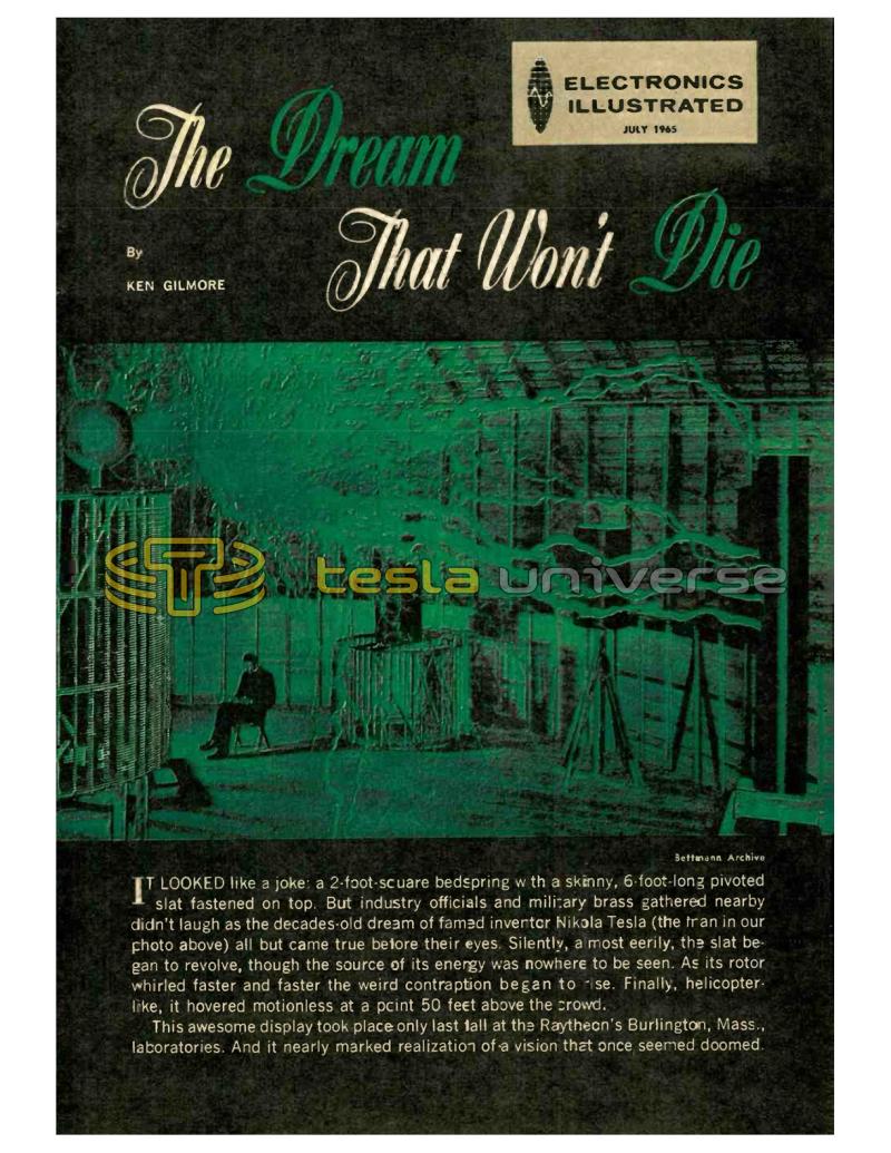 Preview of The Dream That Won't Die article