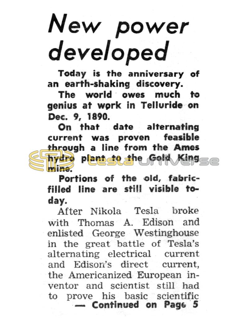 Preview of New Power Developed - Ames, Gold King and the Nunn Brothers article