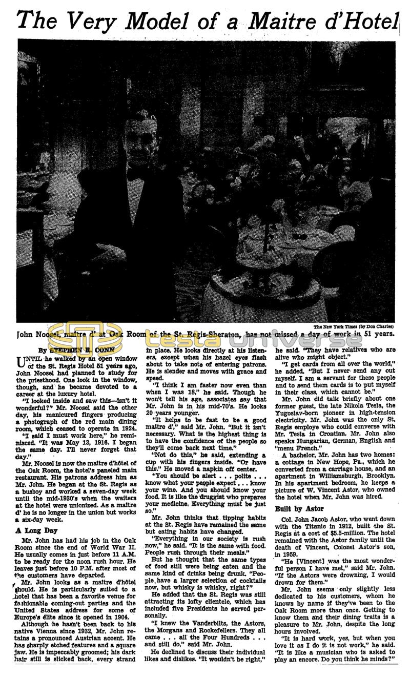 Preview of The Very Model of a Maitre d'Hotel article