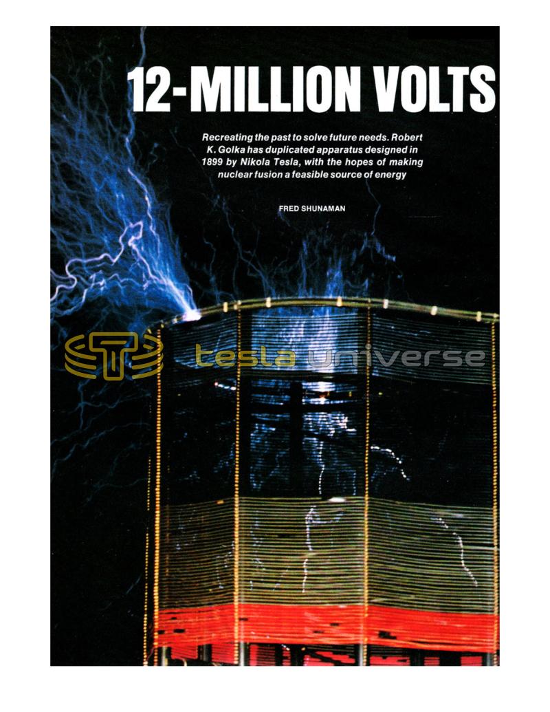 Preview of 12-Million Volts article