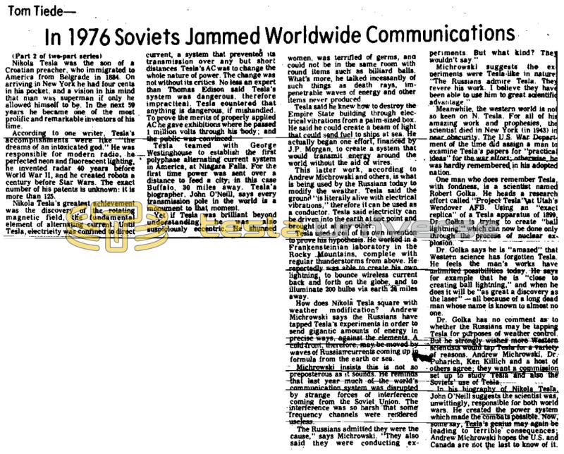 Preview of In 1976 Soviets Jammed Worldwide Communications article