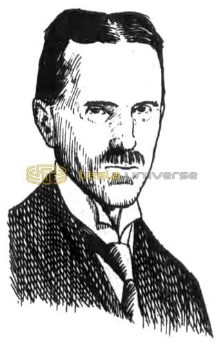 Illustration of a middle-aged Nikola Tesla