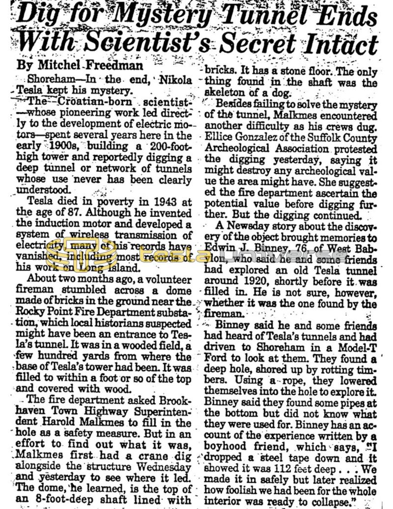 Preview of Dig for Mystery Tunnel Ends With Scientist's Secret Intact article