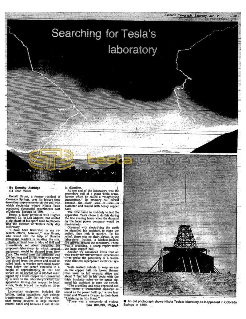 Preview of Searching for Tesla's laboratory article
