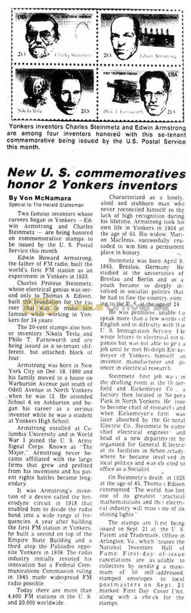 Preview of New U.S. Commemoratives Honor 2 Yonkers Inventors article