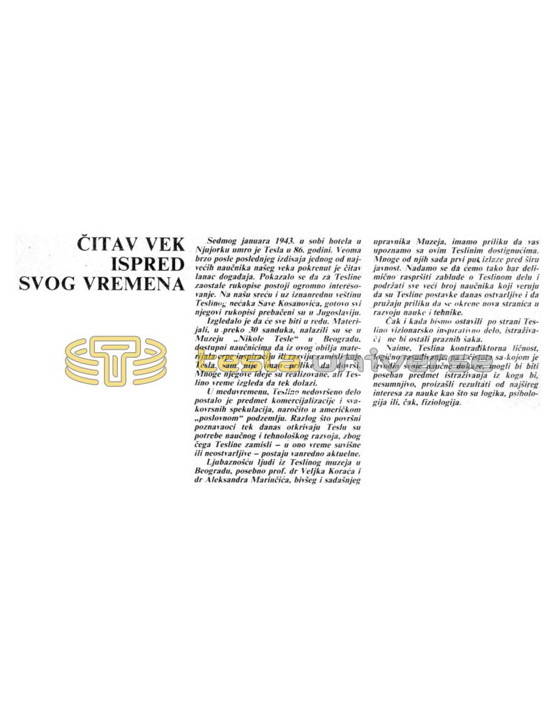 Preview of A Whole Century Ahead of His Time article