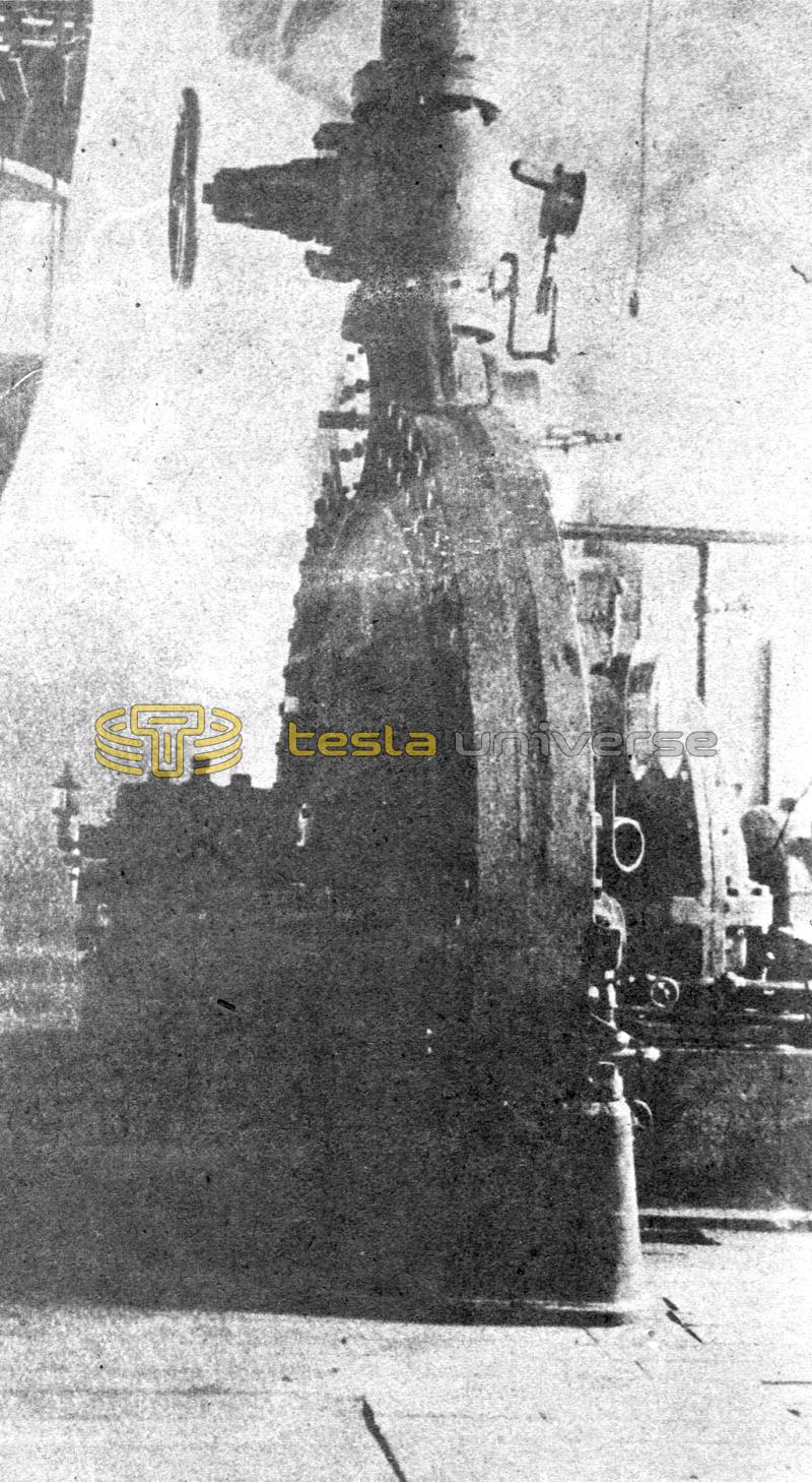 Tesla's 500 HP turbine from 1913