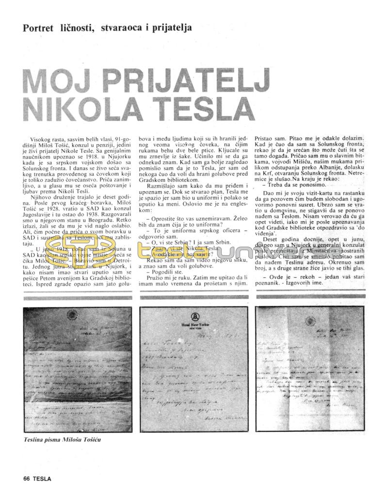 Preview of My Friend Nikola Tesla article