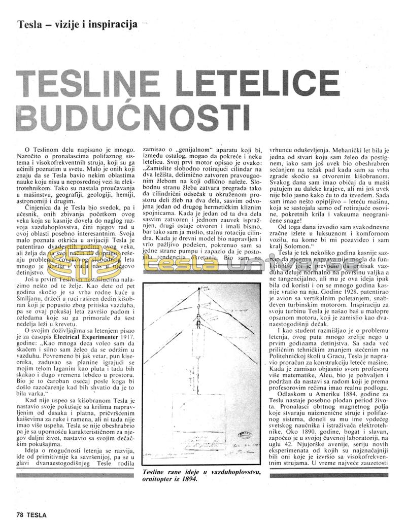 Tesla's Aircraft of the Future - Page 1