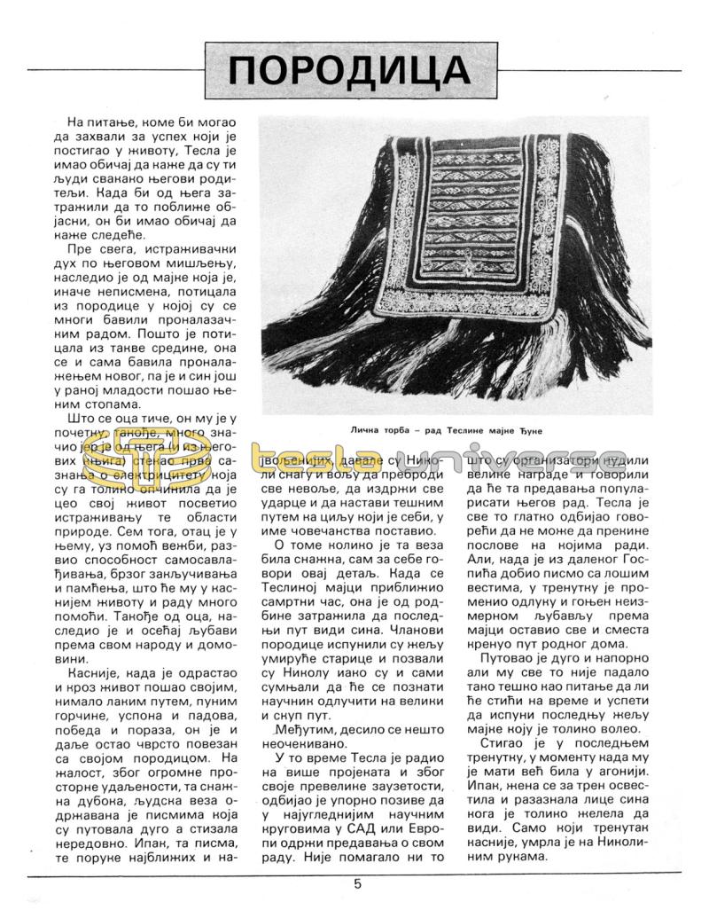 Preview of Nikola Tesla's Family article