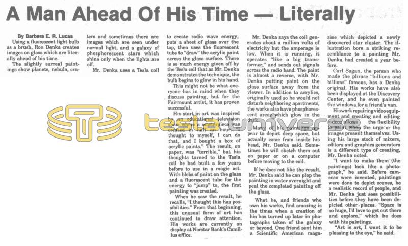 Preview of A Man Ahead of His Time - Literally article