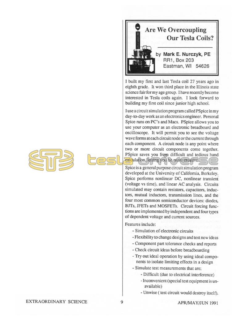 Preview of Are We Overcoupling Our Tesla Coils? article