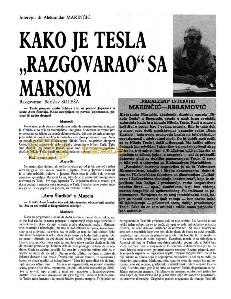 Preview of How Tesla "Spoke" to Mars article