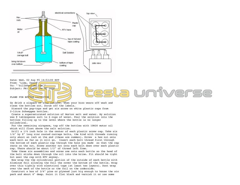 Preview of Nikola Tesla's Colorado Springs Saltwater Capacitors article