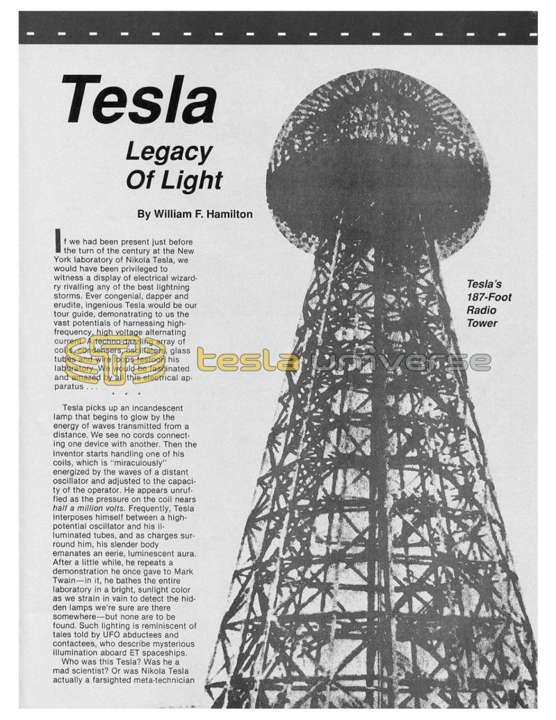 Preview of Tesla - Legacy of Light article