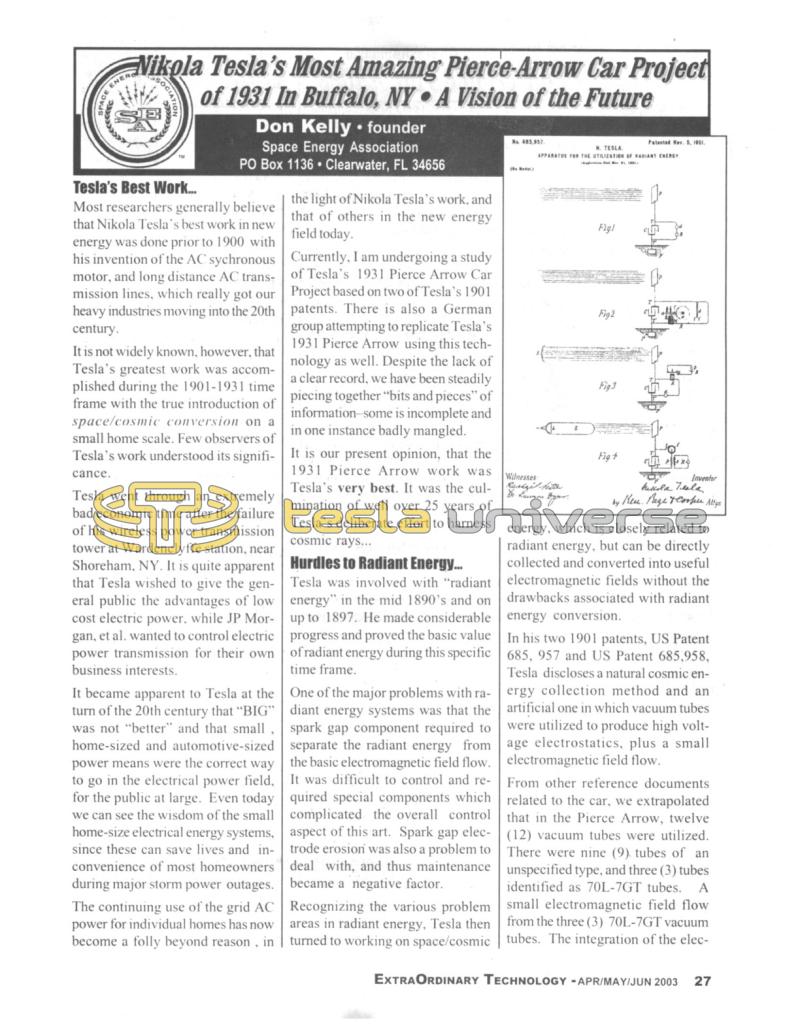 Preview of Nikola Tesla's Most Amazing Pierce-Arrow Car Project of 1931 in Buffalo, NY - A Vision of the Future article