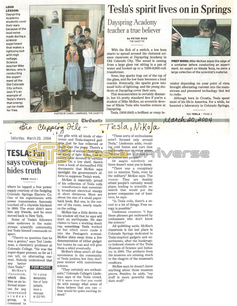Preview of Tesla's spirit lives on in Springs article