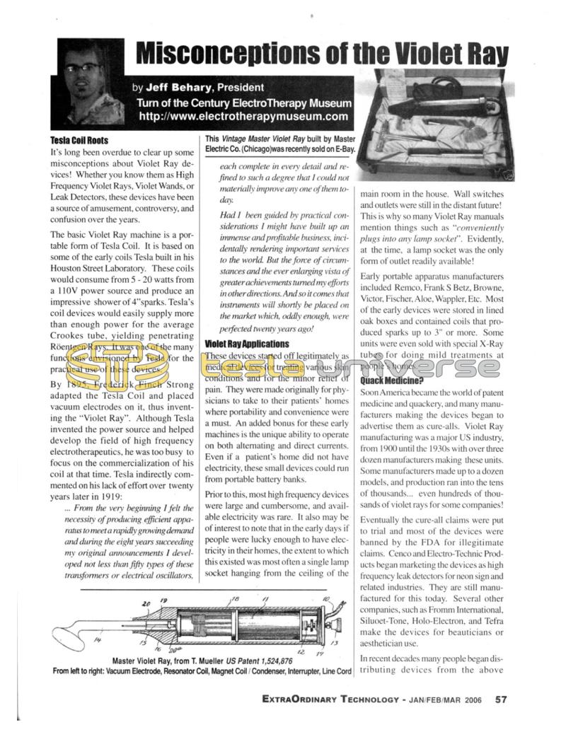 Preview of Misconceptions of the Violet Ray article