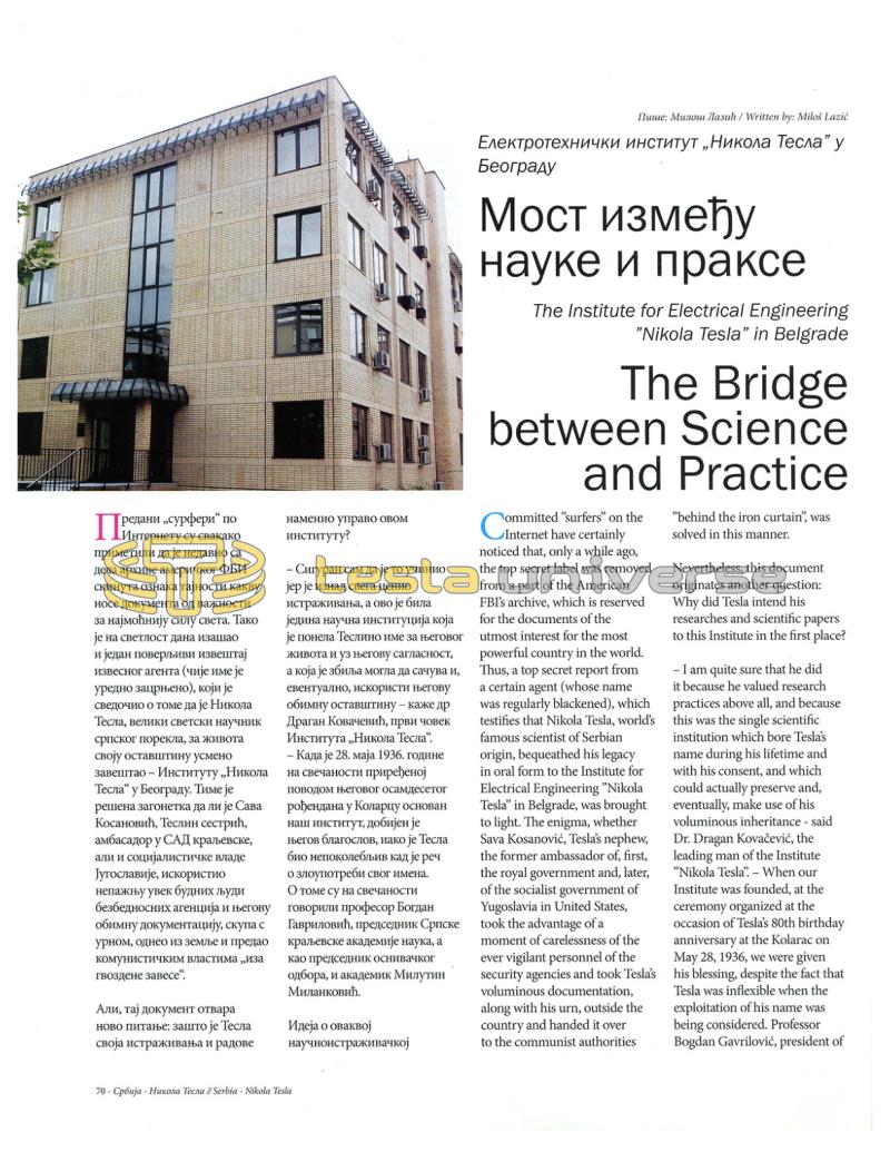Preview of The Bridge between Science and Practice article
