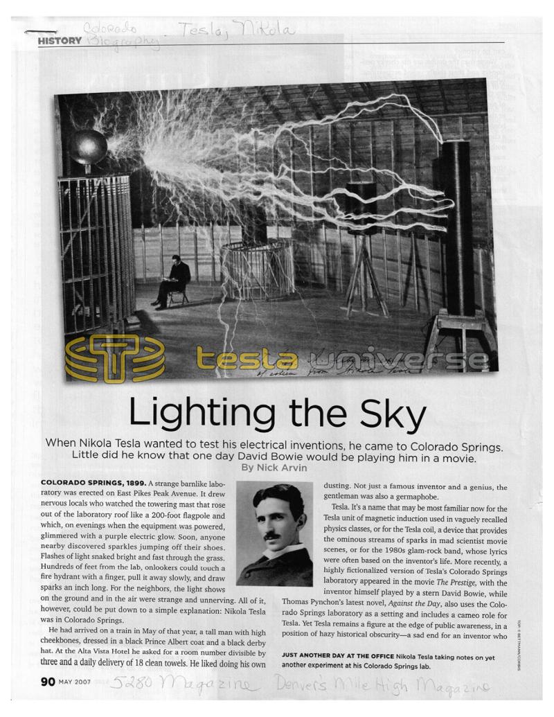 Preview of Lighting the Sky article