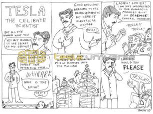 Preview of Tesla - The Celibate Scientist article