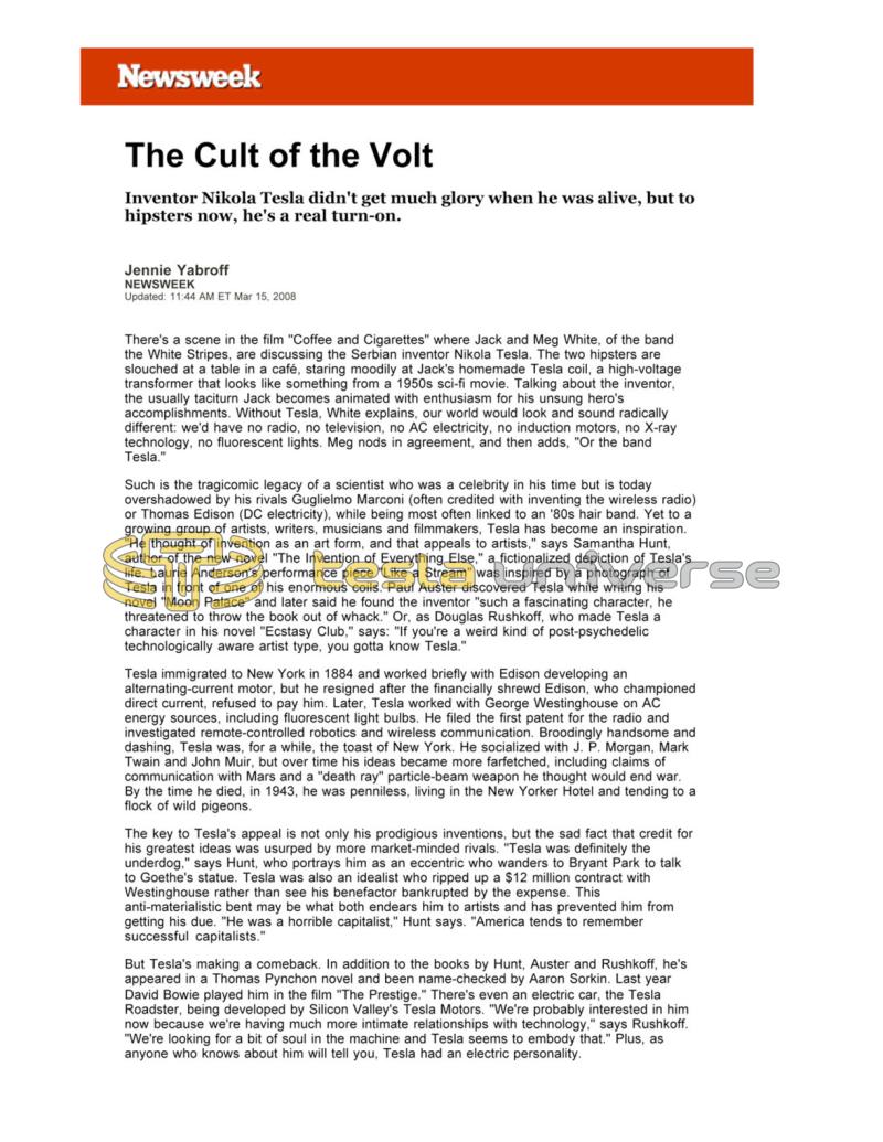 Preview of The Cult of the Volt article