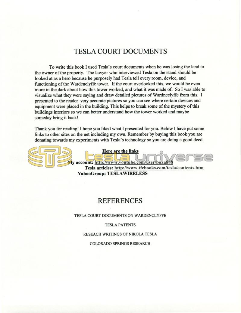 Wardenclyffe Tower Schematic Wireless Powerplant and Internet - Page 12