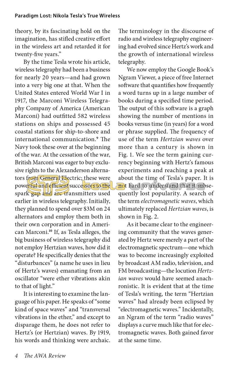 Paradigm Lost: Nikola Tesla's True Wireless - Page 4