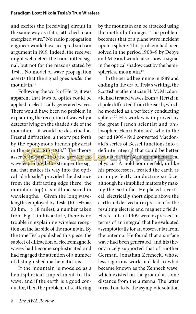 Paradigm Lost: Nikola Tesla's True Wireless - Page 8