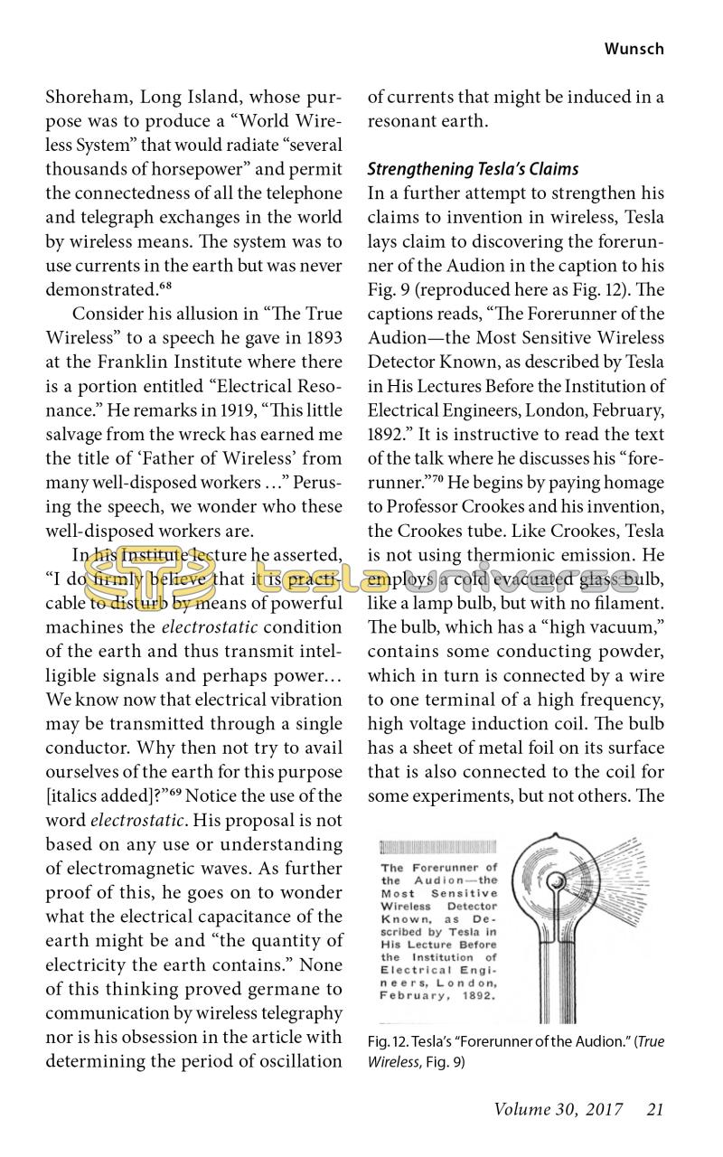 Paradigm Lost: Nikola Tesla's True Wireless - Page 21