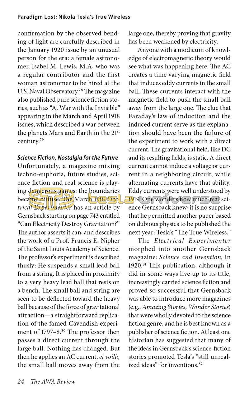 Paradigm Lost: Nikola Tesla's True Wireless - Page 24