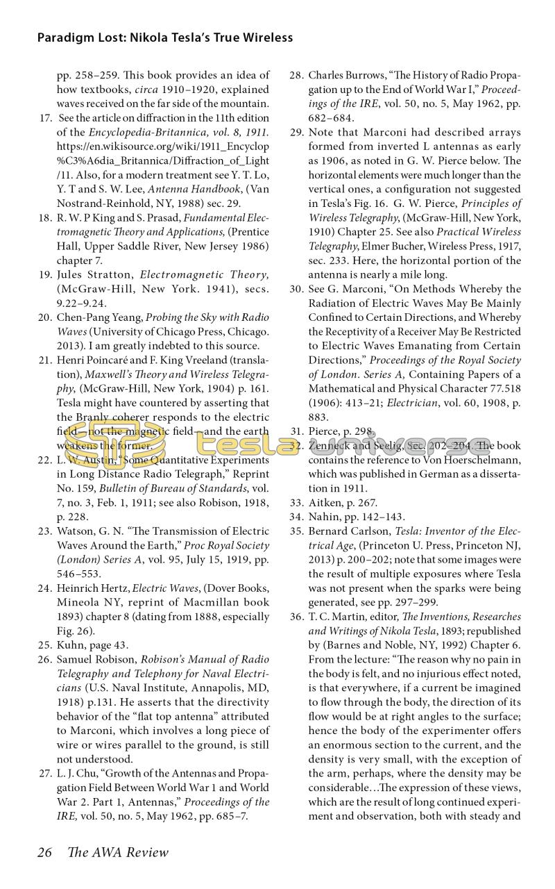 Paradigm Lost: Nikola Tesla's True Wireless - Page 26