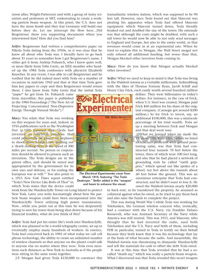 Marc Seifer and the Unsolved Mysteries of Nikola Tesla - Page 9