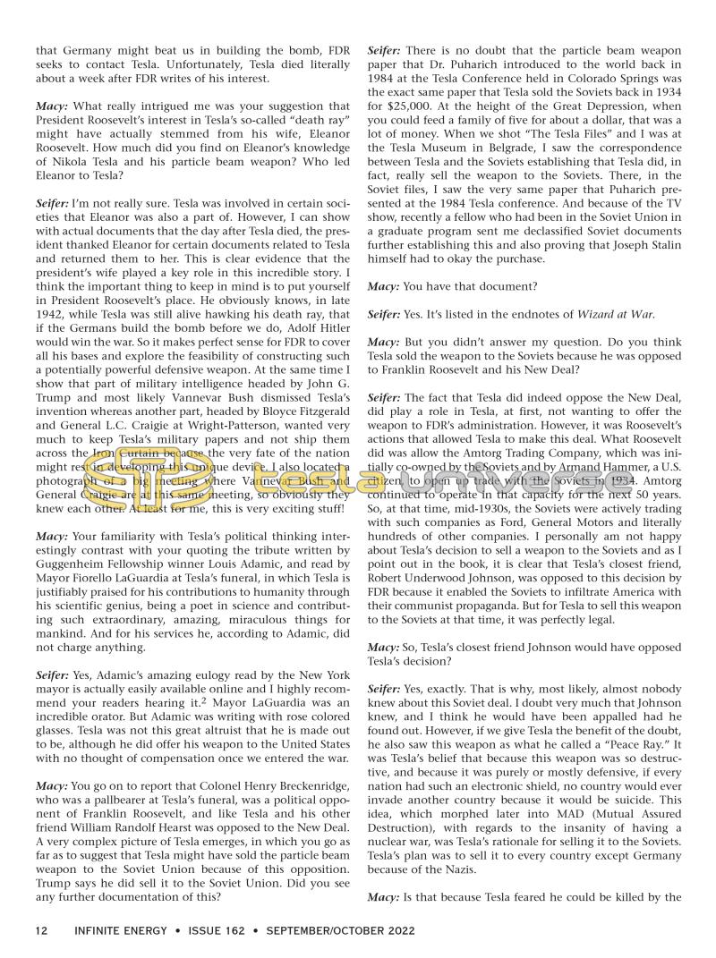 Marc Seifer and the Unsolved Mysteries of Nikola Tesla - Page 12