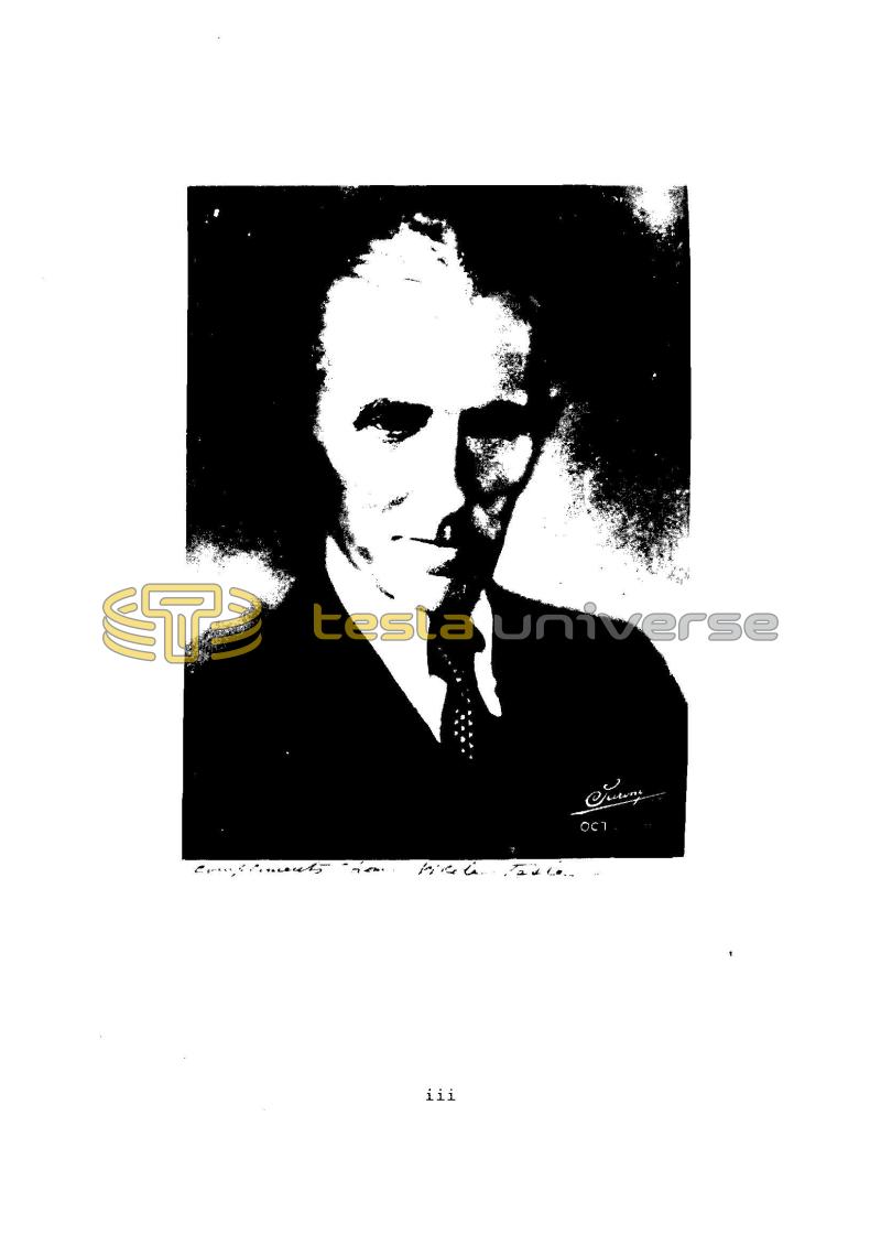 Dr. Nikola Tesla Bibliography - Page iii
