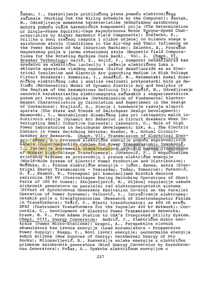Dr. Nikola Tesla Bibliography - Page 227