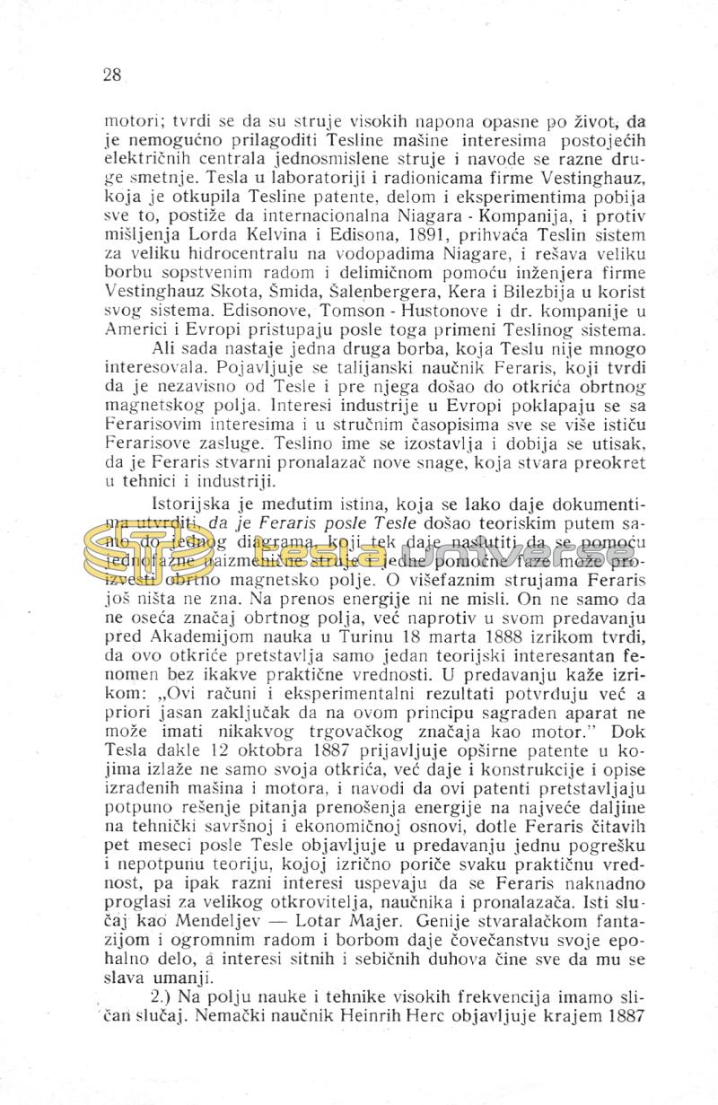 Nikola Tesla and His Works - On the Occasion of the Eightieth Anniversary - Page 28