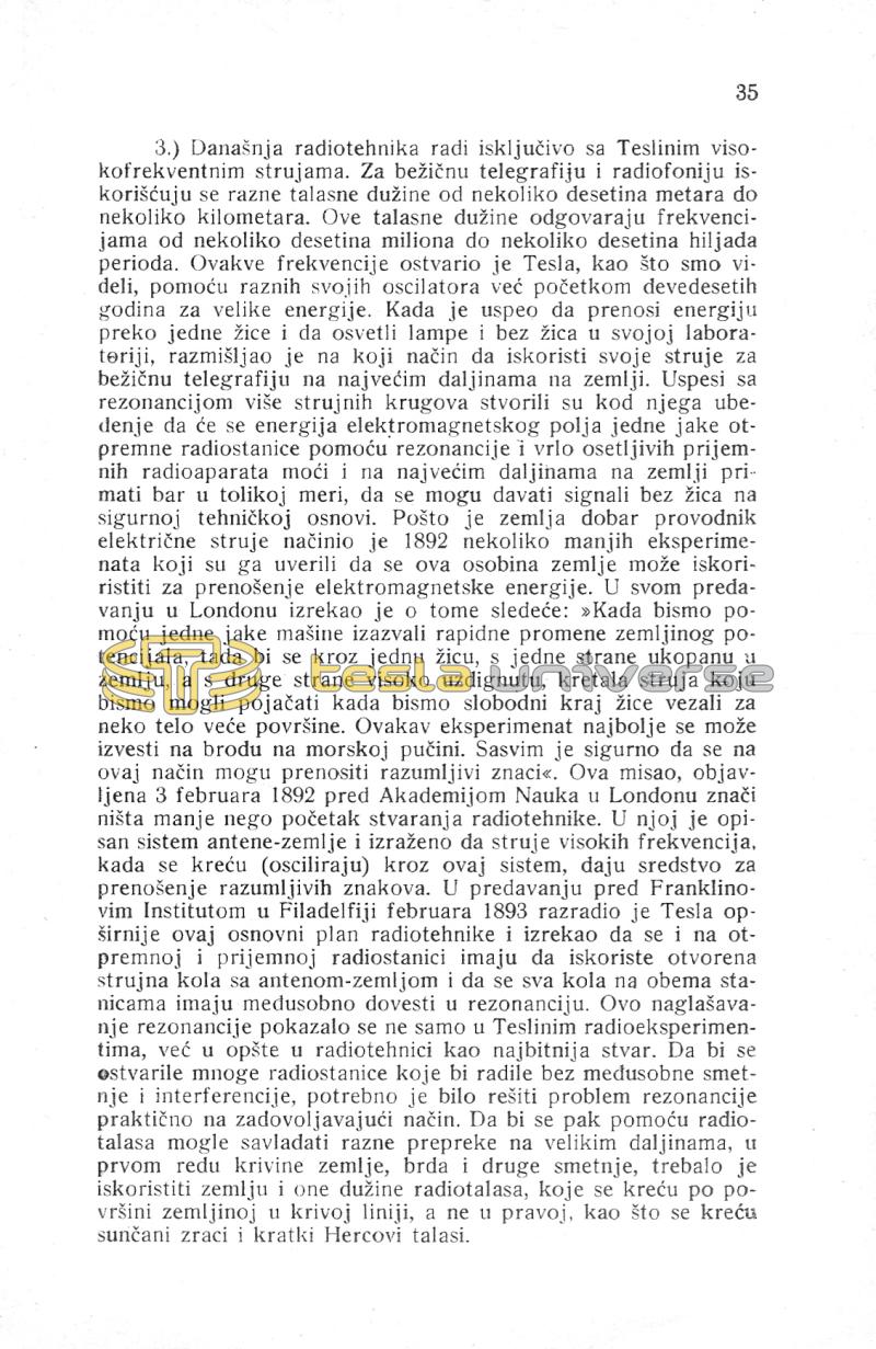Nikola Tesla and His Works - On the Occasion of the Eightieth Anniversary - Page 35