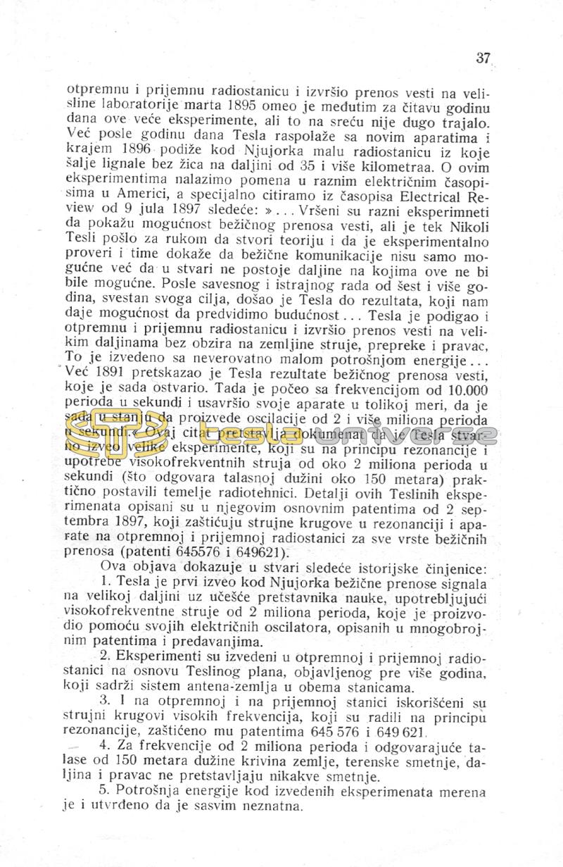 Nikola Tesla and His Works - On the Occasion of the Eightieth Anniversary - Page 37