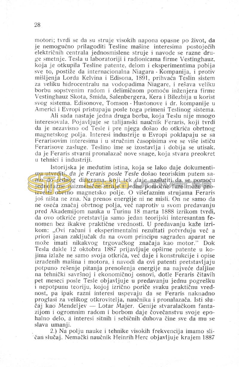 Nikola Tesla and His Works - On the Occassion of the Eightieth Anniversary - Page 28