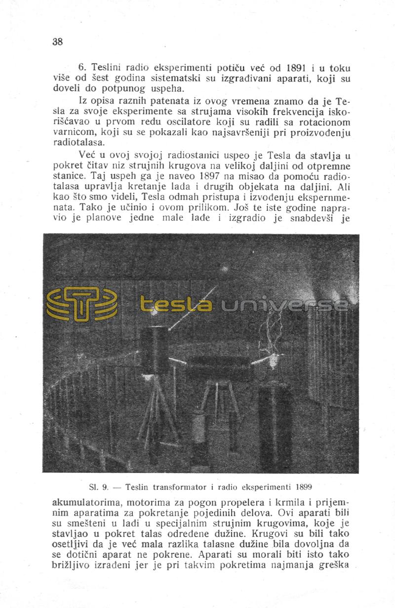 Nikola Tesla and His Works - On the Occassion of the Eightieth Anniversary - Page 38