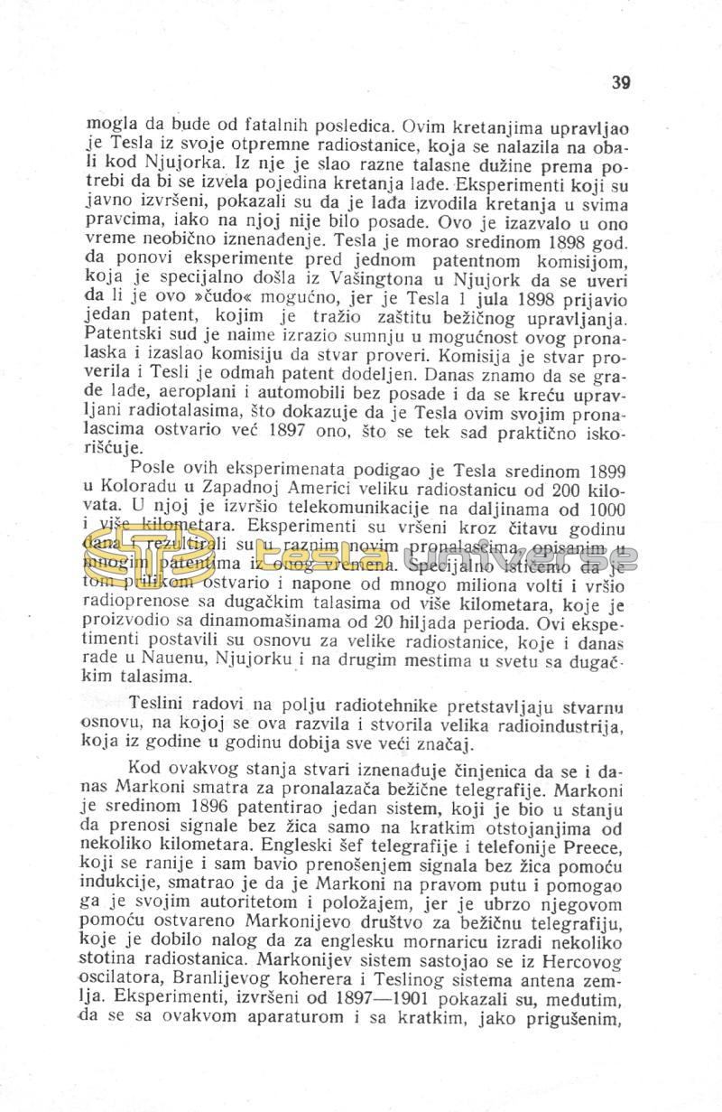 Nikola Tesla and His Works - On the Occassion of the Eightieth Anniversary - Page 39