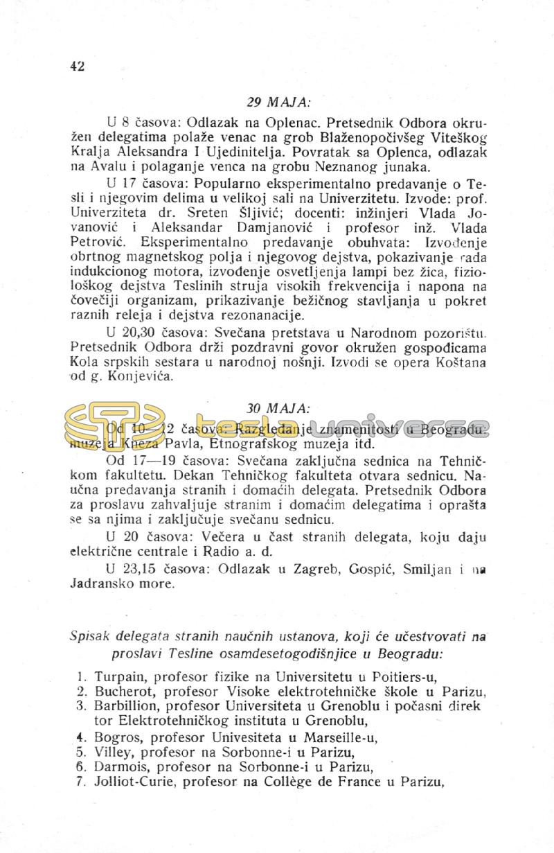 Nikola Tesla and His Works - On the Occassion of the Eightieth Anniversary - Page 42