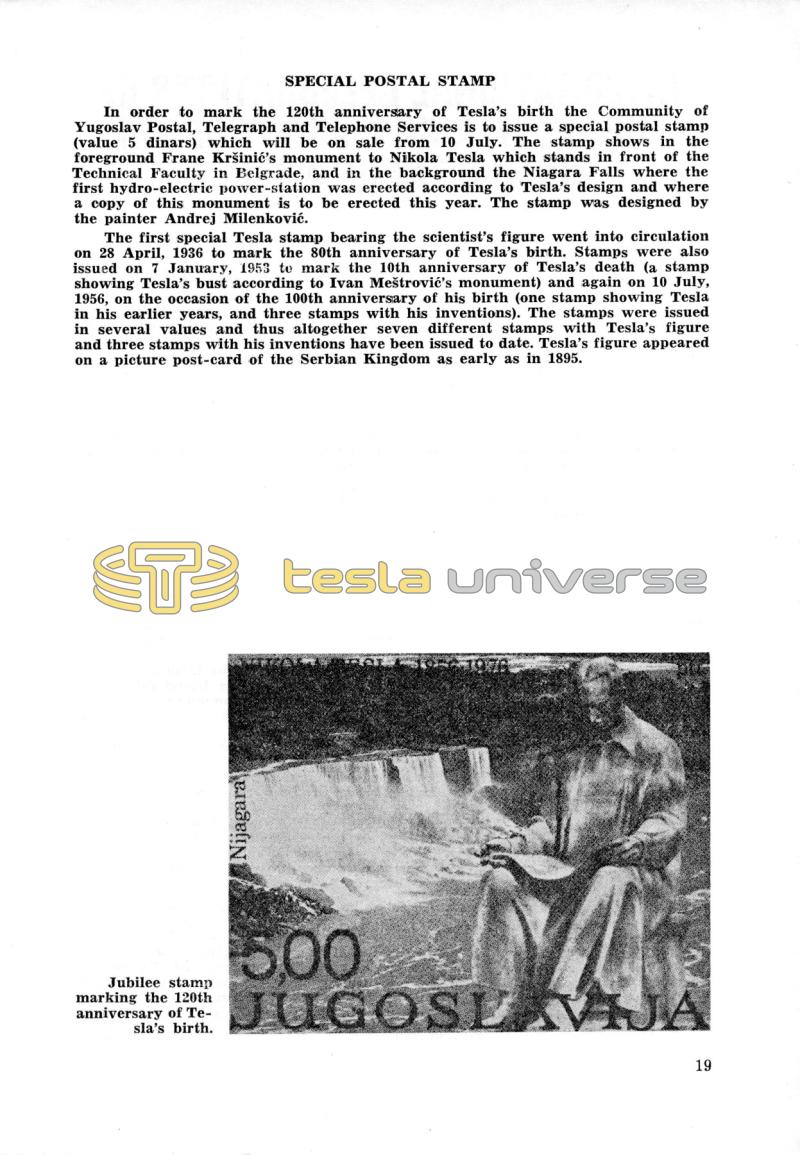 Nikola Tesla: Programme of Celebrations (1976) - Page 19